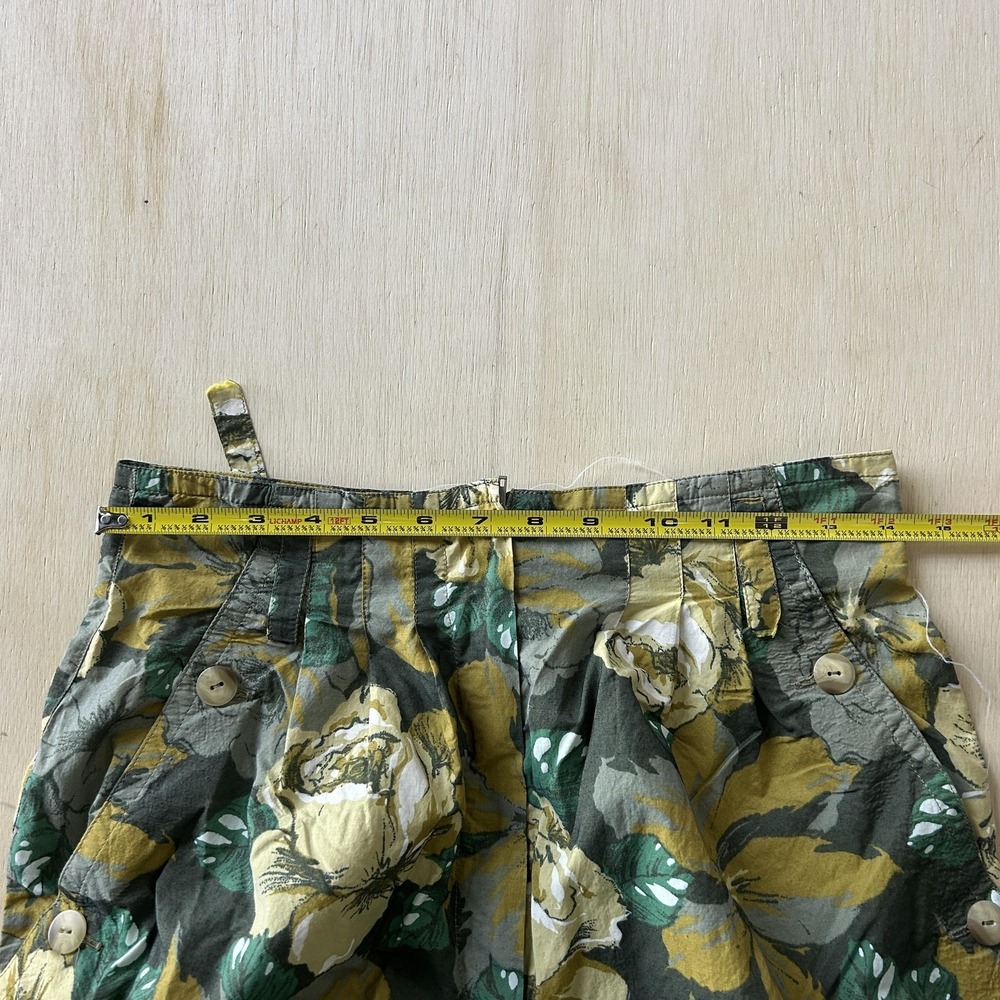 Vintage Laurèl Pants Womens 29 Multicolor Floral Twill Relaxed Lightweight - Picture 4 of 10